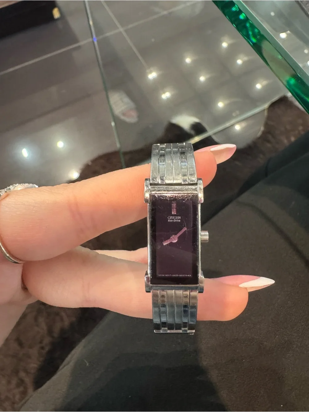 Citizen Eco-Drive Silhouette Women's Stainless Steel Tank Watch